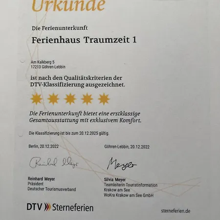 Neu! Feriendomizil Traumzeit 1 Mit Sauna & Garten * Goehren-Lebbin